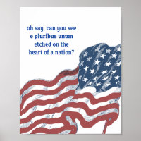 Motivation du drapeau américain vintage Dire Poste