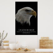 Poster Motivation du leadership de l'aigle américain (Cuisine)