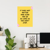 Poster Motivation du succès / Citation inspirante (Bureau à domicile)