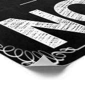 Poster Motivation en classe noire et blanche (Coin)