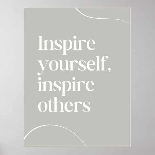 Poster Motivation esthétique neutre (Devant)