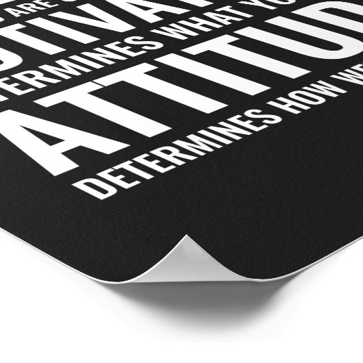 Poster Motivation et attitude des capacités | Devis motiv (Coin)