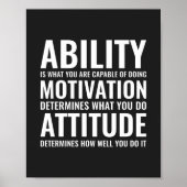Poster Motivation et attitude des capacités | Devis motiv (Devant)