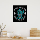 Poster Motivation - Faites ce que vous pouvez (Cuisine)