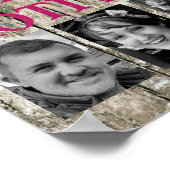 Poster Motivation famille de café 4 photo gris rose (Coin)