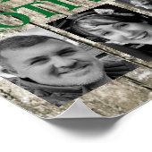 Poster Motivation famille de café 4 photo gris vert (Coin)