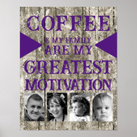 Motivation famille de café 4 photo gris violet