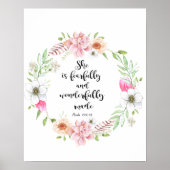 Poster motivation for her, she is fearfully and wonderful (Devant)