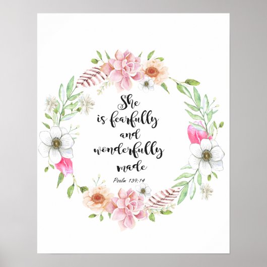 Poster motivation for her, she is fearfully and wonderful (Devant)