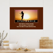 Poster MOTIVATION FUTURE personnalisée Citation inspirée (Cuisine)