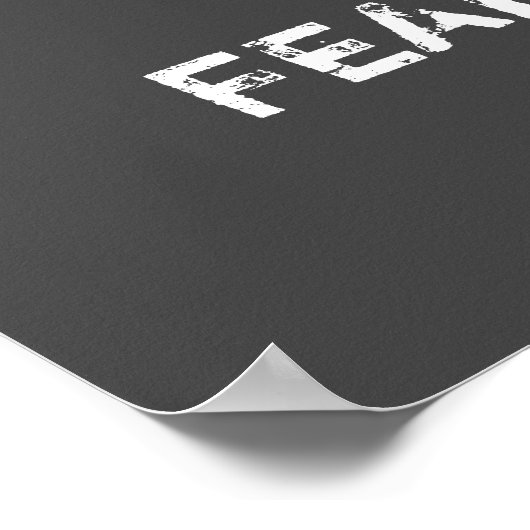 Poster motivation Gandhi être sans peur citation gris & b (Coin)