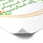 Poster Motivation gracieuse mots pour la vie (Coin)