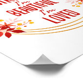 Poster Motivation gracieuse mots pour le succès (Coin)