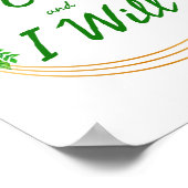 Poster Motivation gracieuse mots pour le travail (Coin)