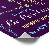 Poster MOTIVATION Inspirationnelle CHOISISSEZ VOTRE COULE (Coin)