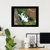 Poster Motivation Leçons de vie d'un chat Art d'impressio (Bureau à domicile)