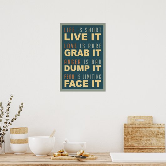 Poster Motivation Life Advice (Cuisine)