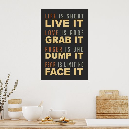 Poster Motivation Life Advice (Cuisine)