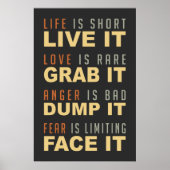 Poster Motivation Life Advice (Devant)