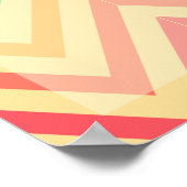 Poster Motivation motif Zigzag (Coin)