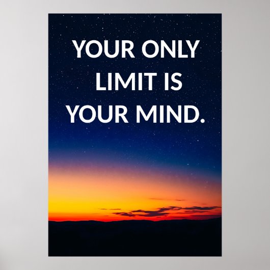 Poster Motivation Night Sky (Devant)