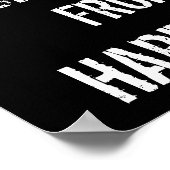 Poster Motivation noir et blanc (Coin)