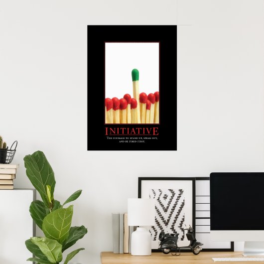 Poster Motivation Parodie Initiative (Bureau à domicile)