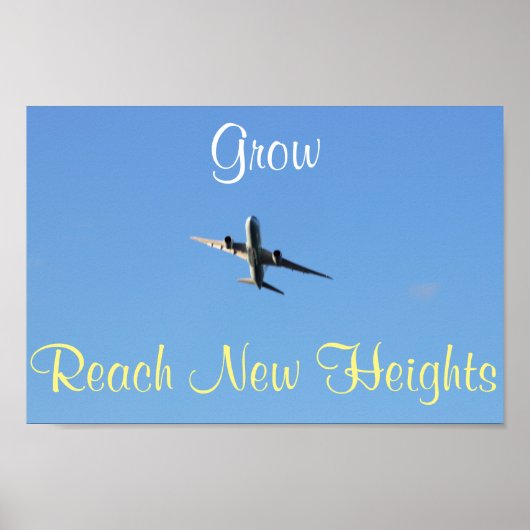 Poster Motivation photo avion (Devant)