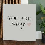 Poster Motivation Positive Vous Êtes Suffisamment Cité<br><div class="desc">Vous cherchez un rappel quotidien que vous êtes assez ? Ne cherchez plus ! Présentez nos produits de devis "Vous en êtes assez", conçus pour fournir une motivation positive et élever votre esprit quand vous en avez besoin. Avec ces produits inspirants, vous pouvez porter avec vous le message stimulant de l'acceptation...</div>