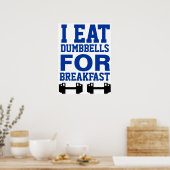Poster Motivation pour l'entraînement (Cuisine)