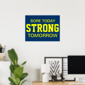 Poster Motivation pour l'entraînement (Bureau à domicile)