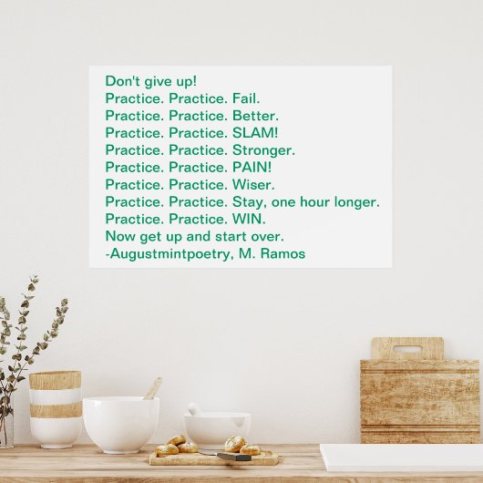 Poster Motivation pratique (Cuisine)
