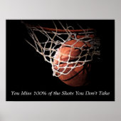 Poster Motivation Quote Basketball (Devant)