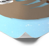 Poster Motivation Reach for the Stars Sloth Escalade Tree (Coin)