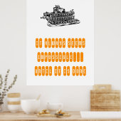 Poster Motivation Retro Typewriter Écrire Étudiant (Cuisine)