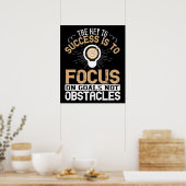 Poster Motivation - Se concentrer sur les objectifs et no (Cuisine)