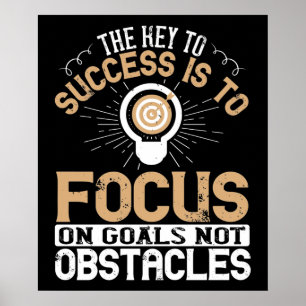 Poster Motivation - Se concentrer sur les objectifs et no