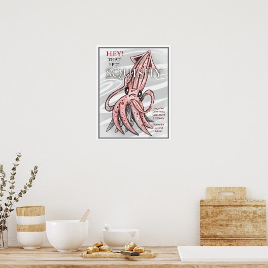 Poster Motivation Squishi Squid (Cuisine)