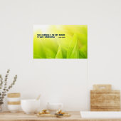 Poster Motivational Citation Auto-Confiance Imprim (Cuisine)