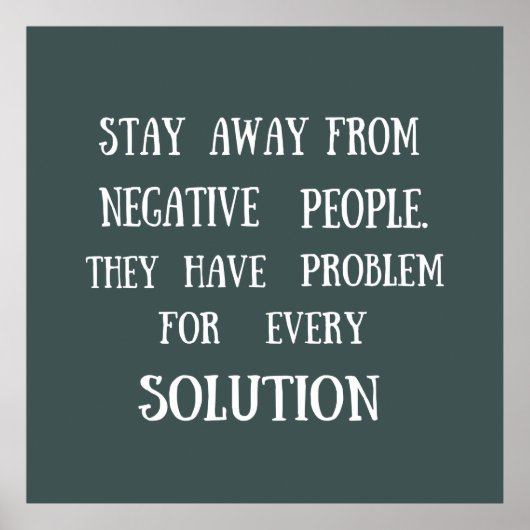 Poster Motivational cite des paroles de vie amusantes (Devant)