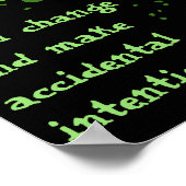 Poster Motivational Green Paint Splatz (Coin)