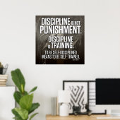 Poster Motivational Gym (Bureau à domicile)