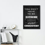 Poster Motivational Gym Workout Fitness devis<br><div class="desc">Une affiche inspirante pour votre séance d'entraînement à la salle de sport ou à la maison. L'affiche a un thème noir et blanc. Meilleur moyen de vous motiver à être cohérent dans votre parcours de remise en forme. Un cadeau parfait pour les nouvelles années pour inspirer un nouveau voyage de...</div>