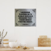 Poster Motivational Lacrosse 008 (Cuisine)