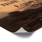 Poster Motivational Ne pense pas que le "TEMPS" va change (Coin)