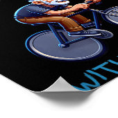 Poster Motivational Old Man Bicycle Quote - Funny Cycling (Coin)