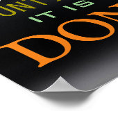 Poster Motivational Possibilité Citation gris foncé Poste (Coin)