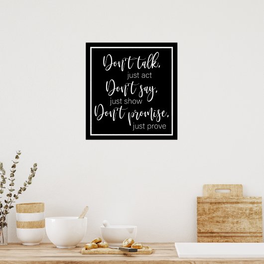 Poster Motivational Print Value (Matte) (Cuisine)