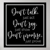 Poster Motivational Print Value (Matte) (Devant)