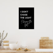 Poster Motivational Quote Black Background (Cuisine)